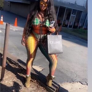 Jean Paul Gaultier Vibrant Patterned Jumpsuit